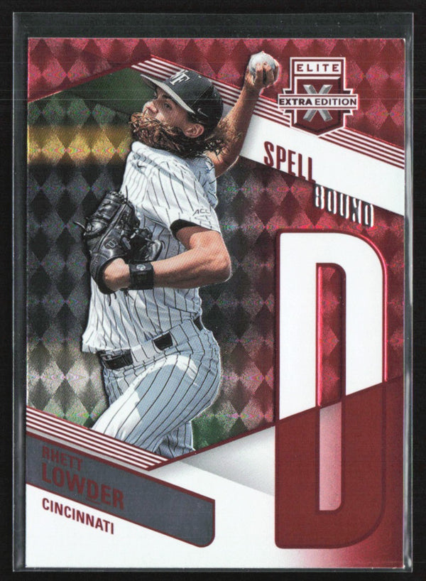 Rhett Lowder 2023 Panini Elite Extra Edition Spellbound "D" #SP-21