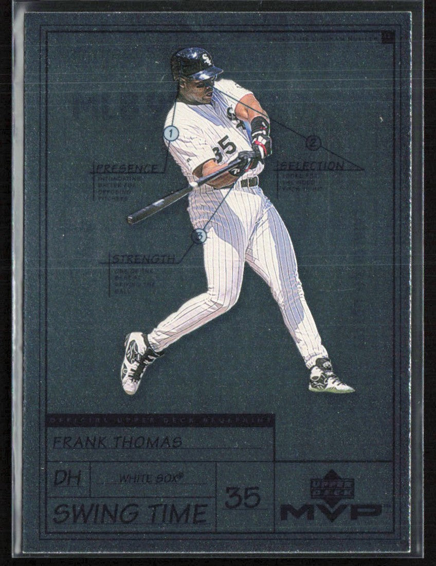 Frank Thomas 1999 Upper Deck MVP Swing Time #S8 Chicago White Sox