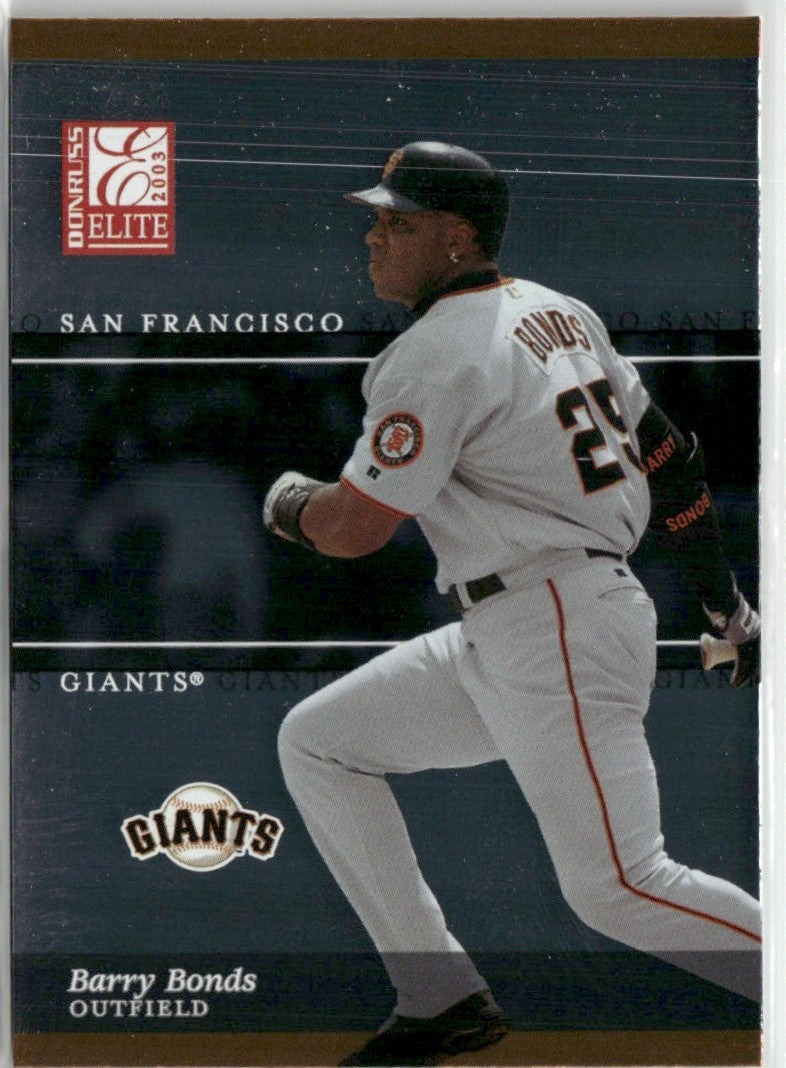 Barry Bonds 2003 Donruss Elite #152 San Francisco Giants