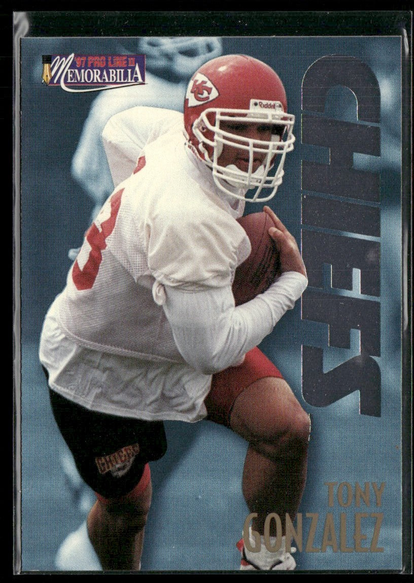 Tony Gonzalez 1997 Pro Line Memorabilia RC #MEM23 Kansas City Chiefs