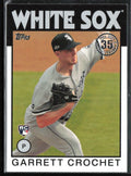 Garrett Crochet 2021 Topps 1986 Design RC #86B-39 Chicago White Sox