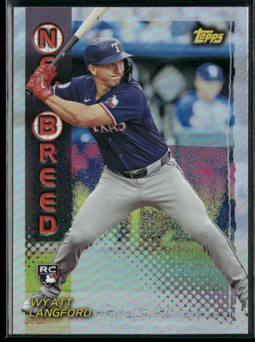 Wyatt Langford 2024 Topps New Breed 1999 RC #99NB-4 Texas Rangers
