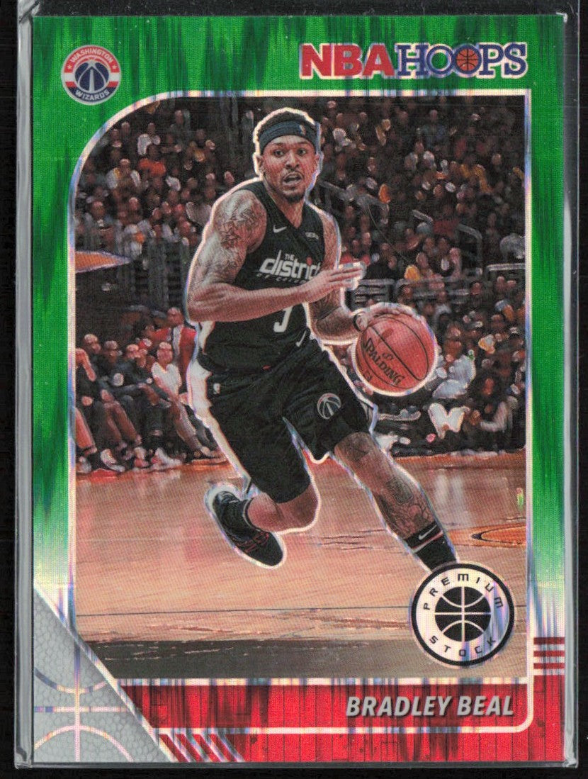 Bradley Beal 2019 Hoops Premium Stock Green Flash Prizm /99 #192