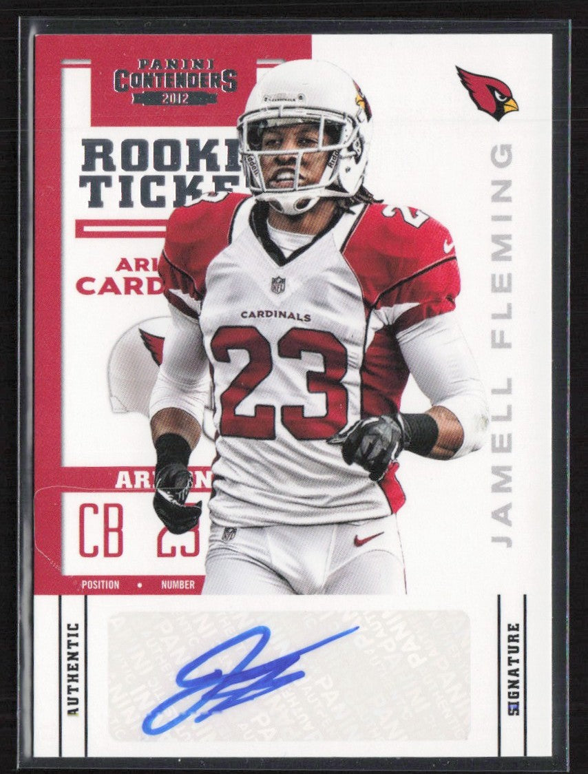 Jamell Fleming 2012 Panini Contenders RC AUTO #142 Arizona Cardinals