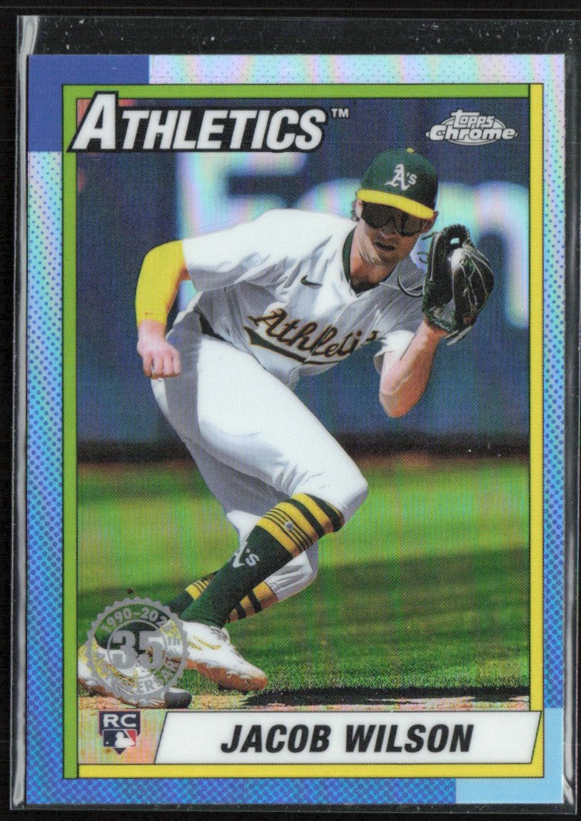 Jacob Wilson 2025 Topps Chrome 1990 RC #90CB-18 Oakland Athletics
