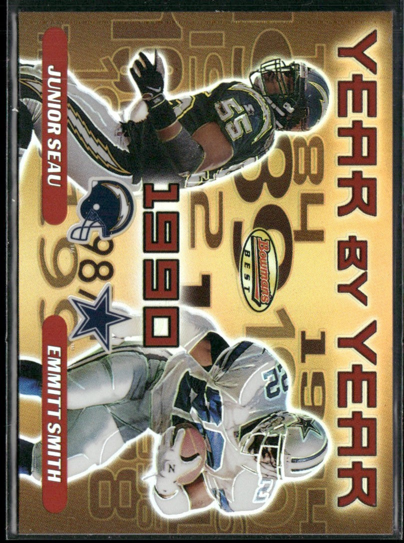 Junior Seau/Emmitt Smith 2000 Bowman's Best Year By Year #Y8