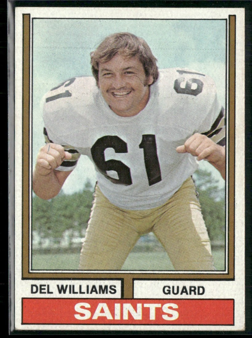 Del Williams 1974 Topps #42 New Orleans Saints