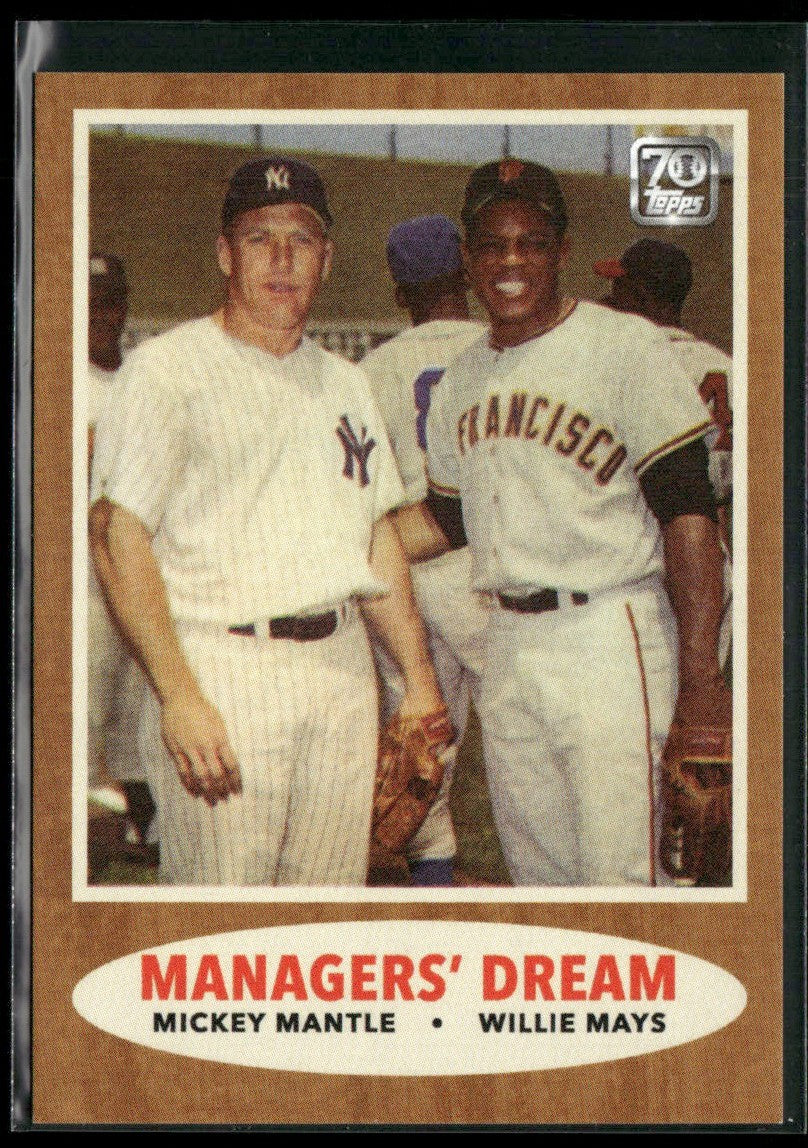 Managers' Dream (Mickey Mantle/Willie Mays) 2021 Topps #29