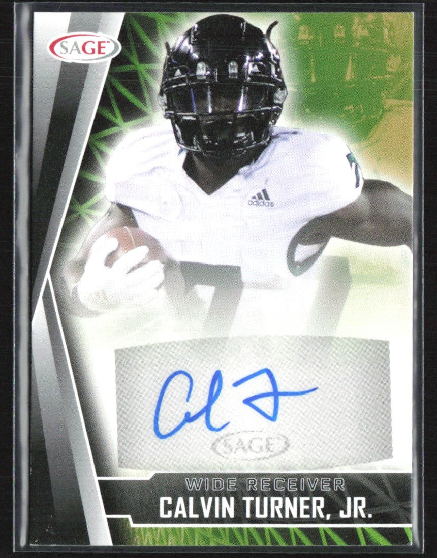Calvin Turner Jr. 2022 SAGE High Series Black RC AUTO #A-CTJ