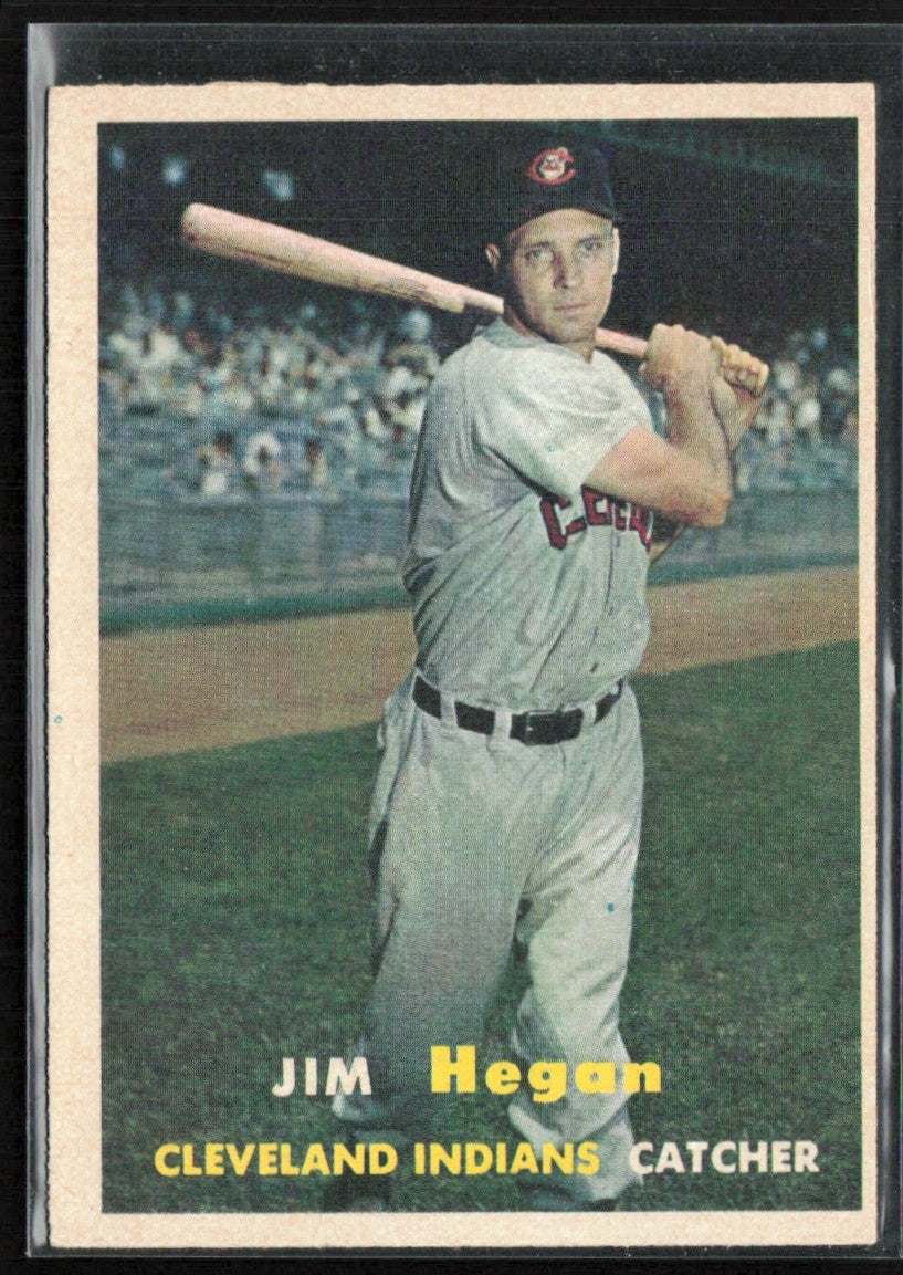 Jim Hegan 1957 Topps #136 Cleveland Indians