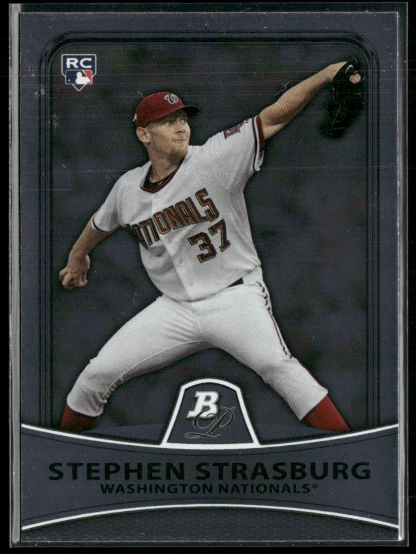 Stephen Strasburg 2010 Bowman Platinum RC #1 Washington Nationals
