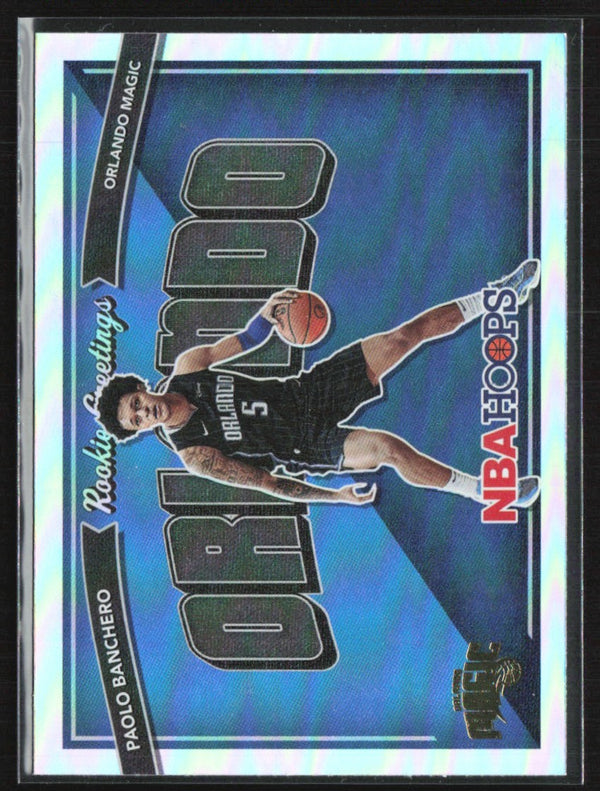 Paolo Banchero 2022 Panini NBA Hoops Rookie Greetings #1 Orlando Magic