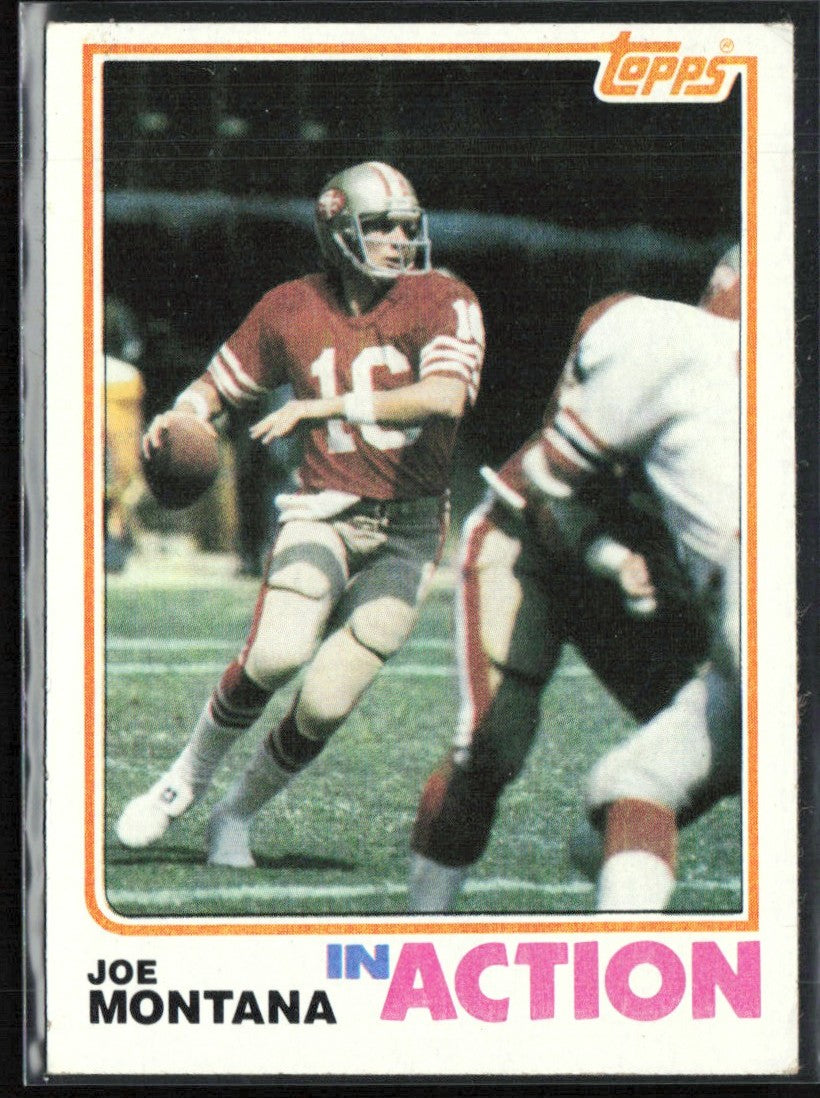 Joe Montana 1982 Topps In Action #489 San Francisco 49ers