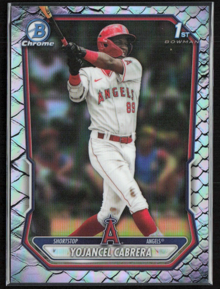 Yojancel Cabrera 2026 Bowman Chrome Reptilian #BCP-3 Los Angeles Angels