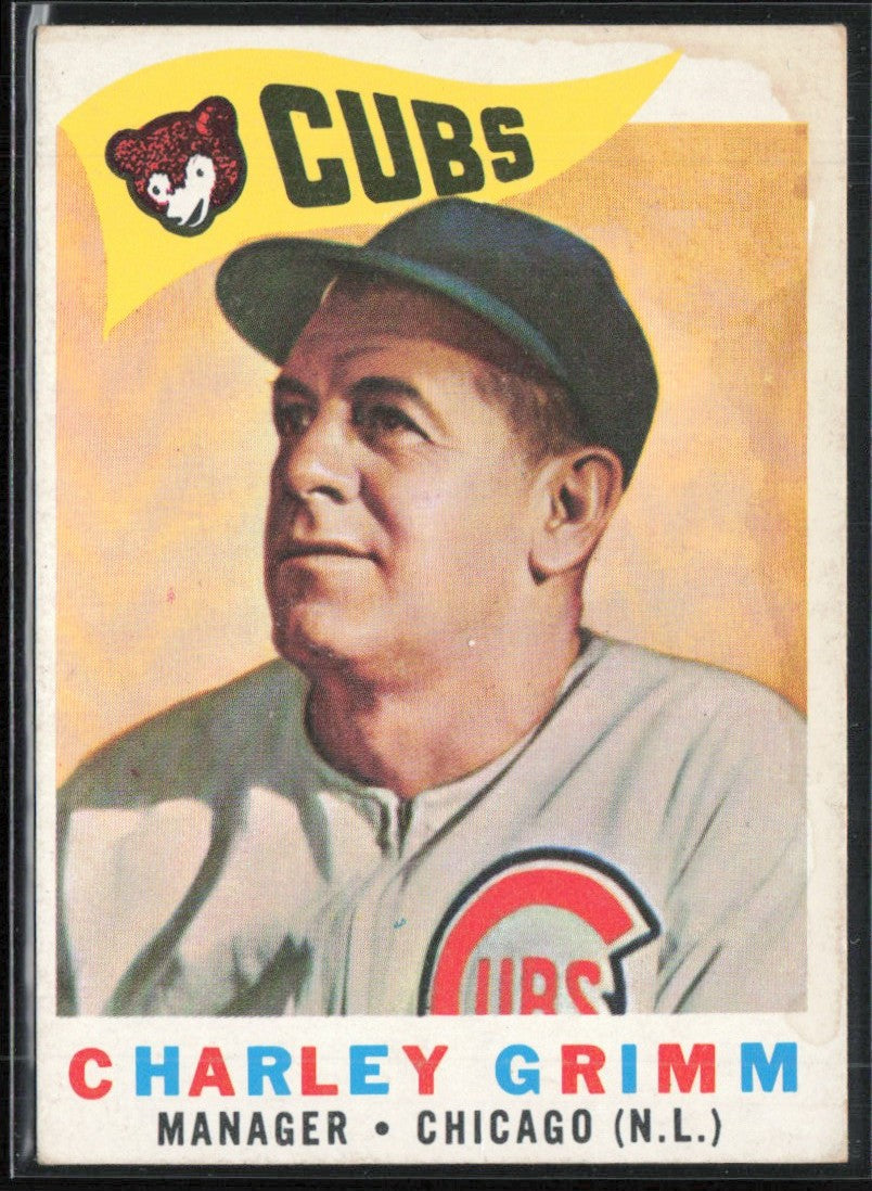 Charley Grimm 1960 Topps #217.0 Chicago Cubs