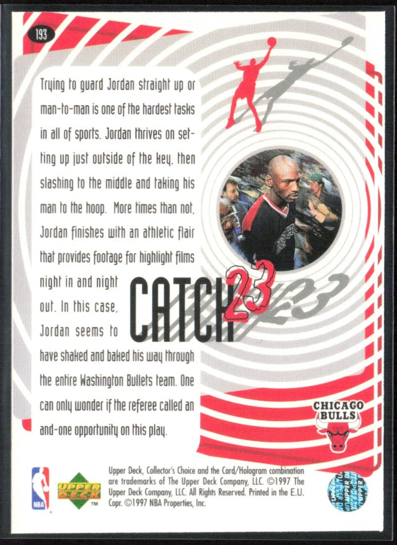 Michael Jordan 1997 Collector's Choice #193 Chicago Bulls