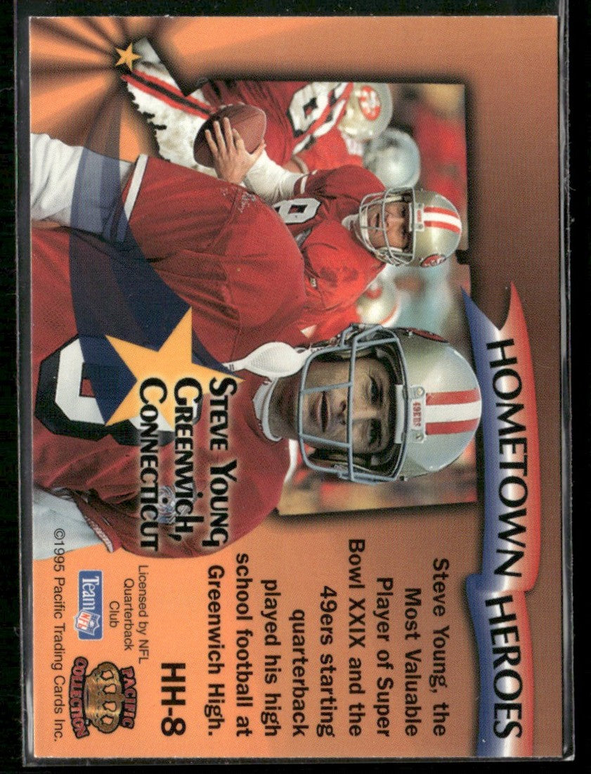 Steve Young 1995 Pacific Hometown Heroes #HH-8 San Francisco 49ers