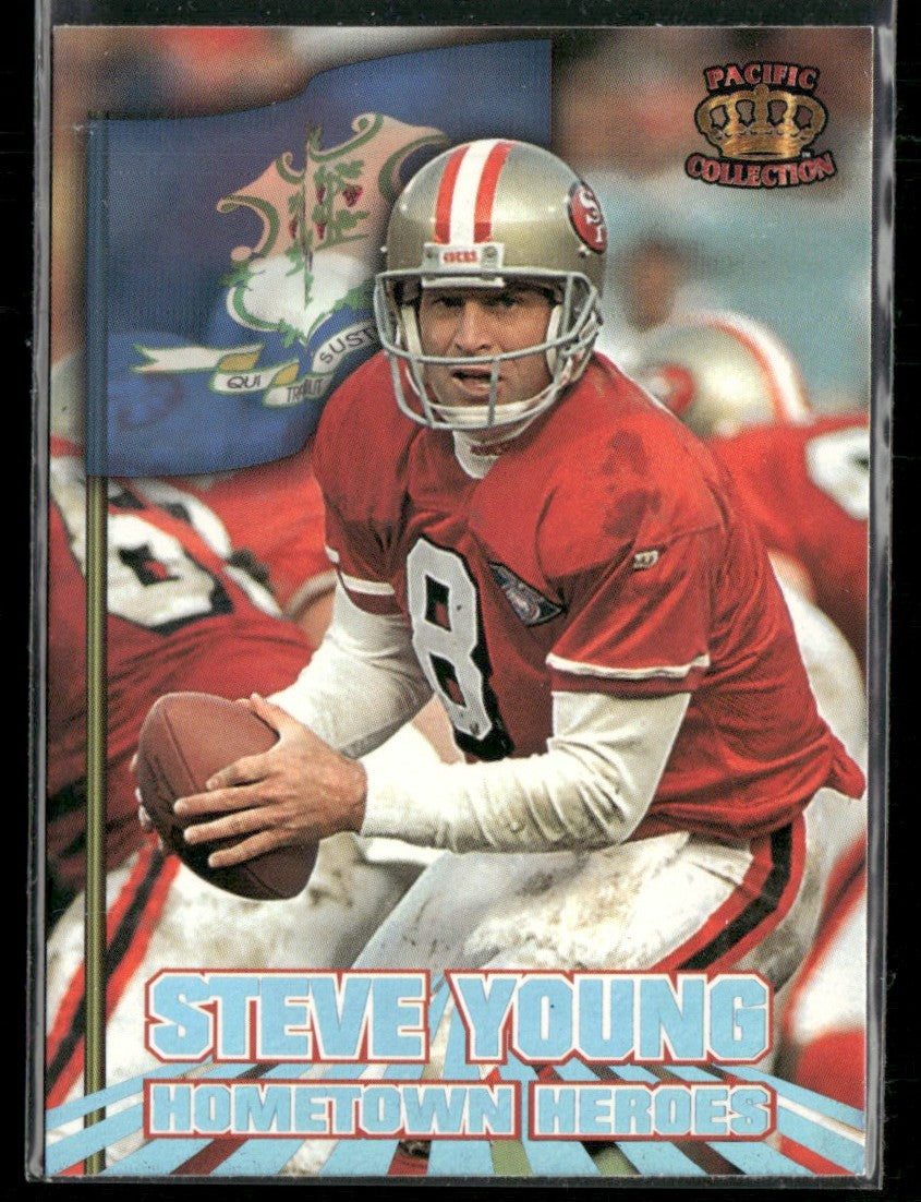 Steve Young 1995 Pacific Hometown Heroes #HH-8 San Francisco 49ers