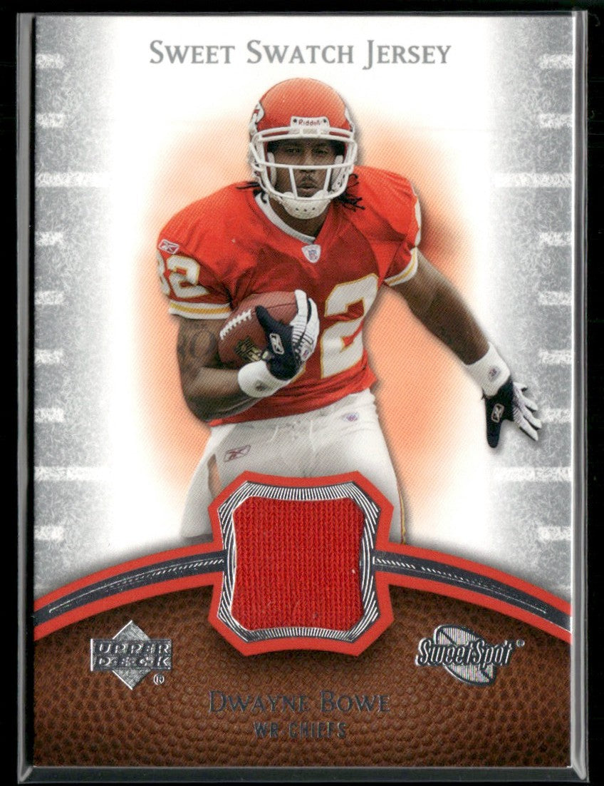 Dwayne Bowe 2007 Upper Deck Sweet Spot Swatch Jersey #SS-BO Kansas City Chiefs