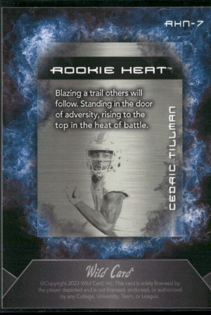 Cedric Tillman 2023 Wild Card National RC /5 #RHN-7 Tennessee Volunteers