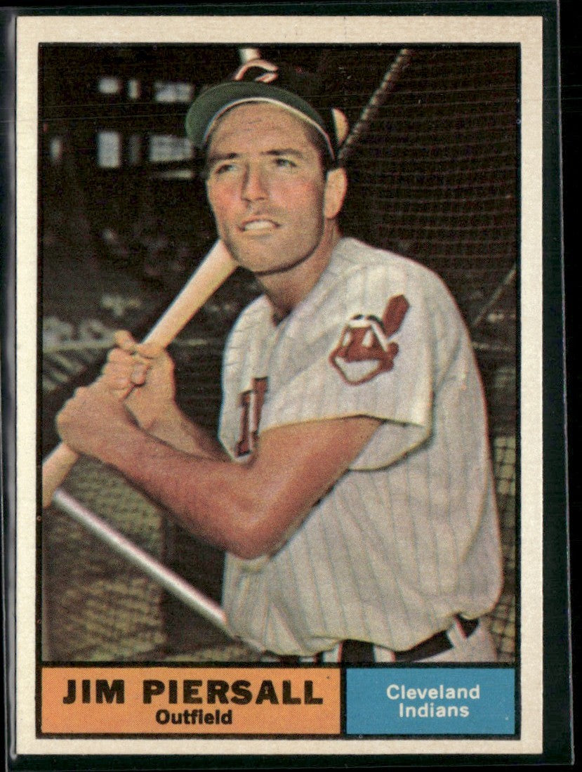 Jim Piersall 1961 Topps #345 Cleveland Indians