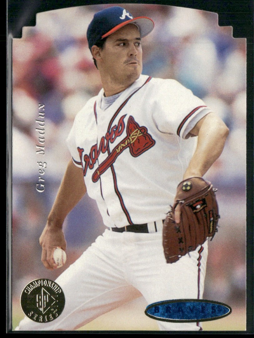 Greg Maddux 1995 SP Championship Die Cuts #25 Atlanta Braves
