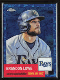 Brandon Lowe 2022 Topps Chrome Platinum Toile White & Blue Refractor /199 #414