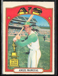 Angel Mangual 1972 O-Pee-Chee #62 Oakland Athletics