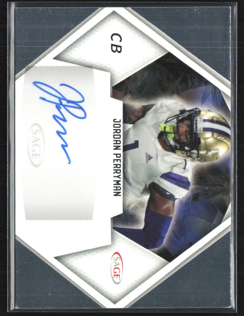 Jordan Perryman 2023 SAGE (High Series) RC AUTO #A-JP Washington Huskies