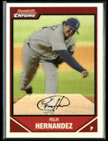 Felix Hernandez 2007 Bowman Chrome Refractor #162 Seattle Mariners