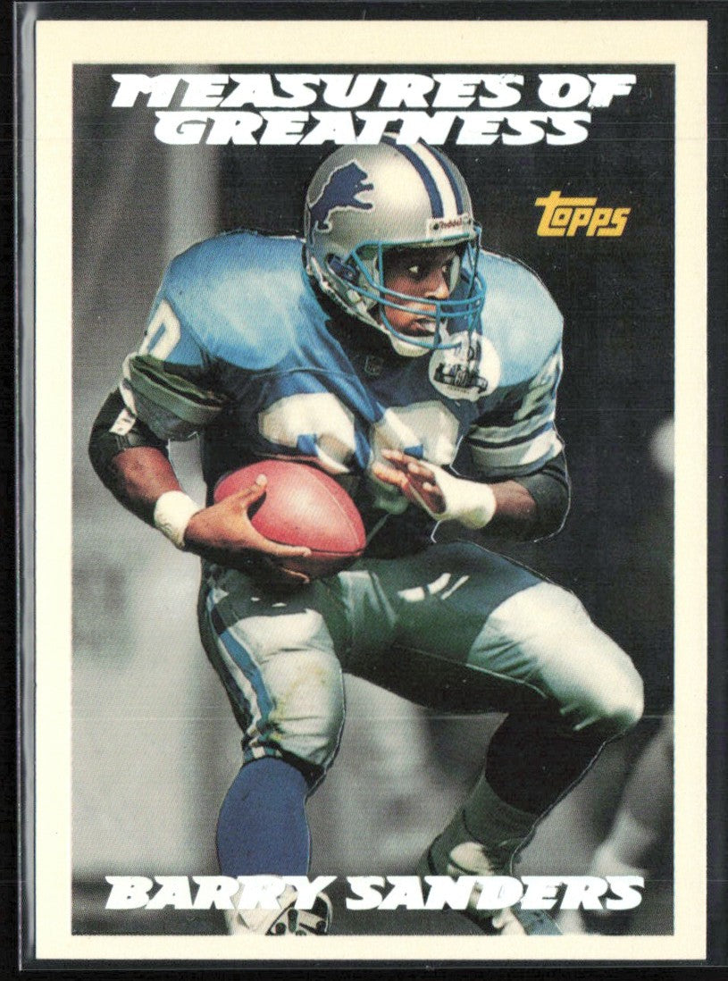 Barry Sanders 1994 Topps Measures of Greatness #615 Detroit Lions