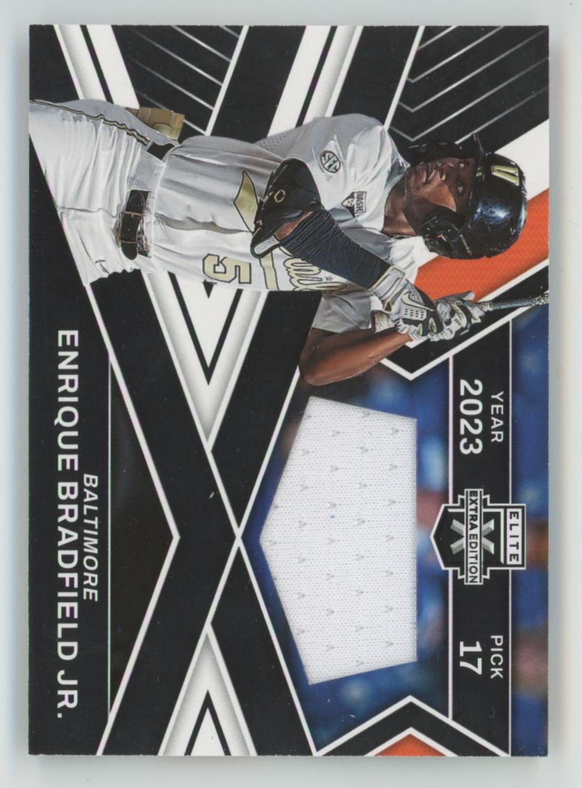 Enrique Bradfield Jr. 2023 Elite Extra Edition Jersey #FR-EBJ