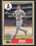 Mike Trout 2022 Topps 35th Anniversary #T87-100 Los Angeles Angels