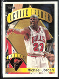 Michael Jordan 1995 Topps Active Leader Steals #4 Chicago Bulls