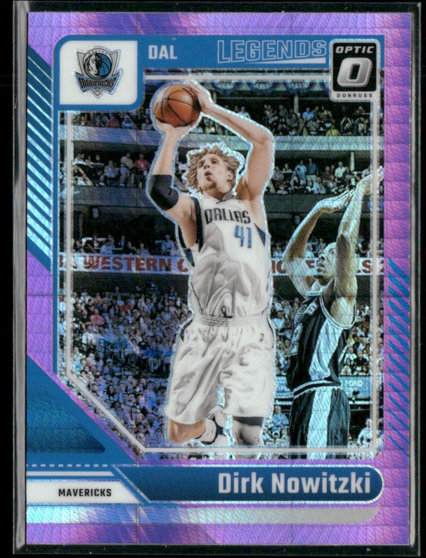 Dirk Nowitzki 2024 Donruss Optic Purple Velocity #247 Dallas Mavericks