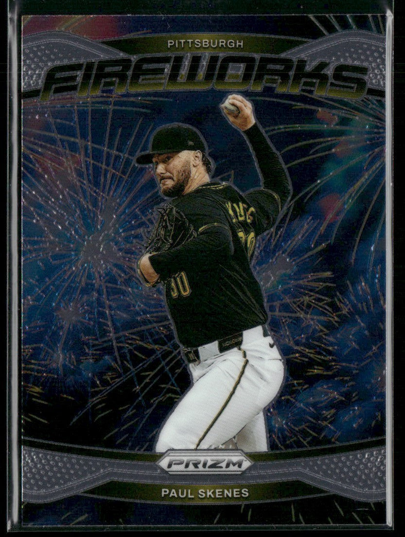 Paul Skenes 2025 Panini Prizm Fireworks #2 Pittsburgh Pirates