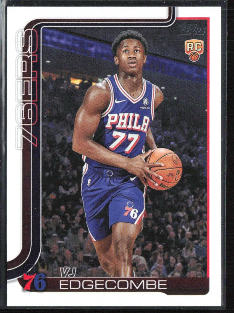 VJ Edgecombe 2025 Topps RC #203 Philadelphia 76ers