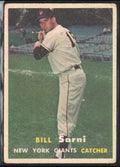 Bill Sarni 1957 Topps #86 New York Giants