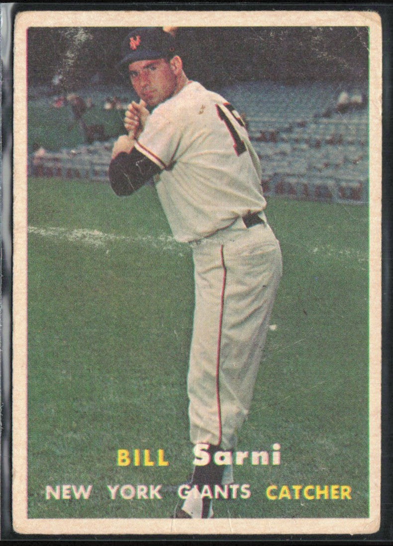 Bill Sarni 1957 Topps #86 New York Giants