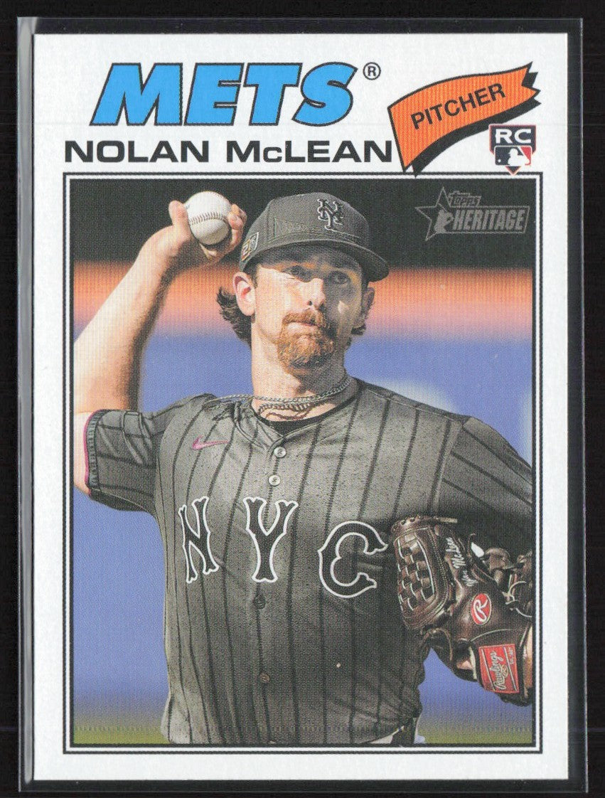 Nolan McLean 2026 Topps Heritage RC #150 New York Mets