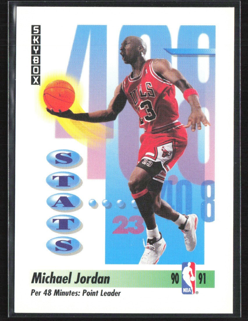 Michael Jordan 1991 SkyBox #307 Chicago Bulls