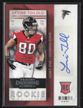 Levine Toilolo 2013 Panini Contenders RC AUTO #160 Atlanta Falcons