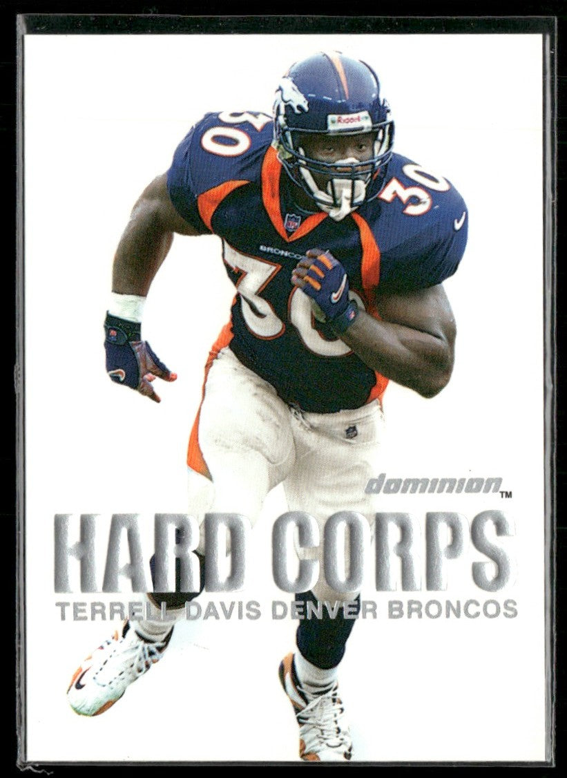 Terrell Davis 2000 Skybox Dominion Hard Corps #3HC Denver Broncos