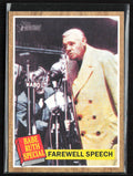Babe Ruth/Farewell Speech 2011 Topps Heritage #144 New York Yankees