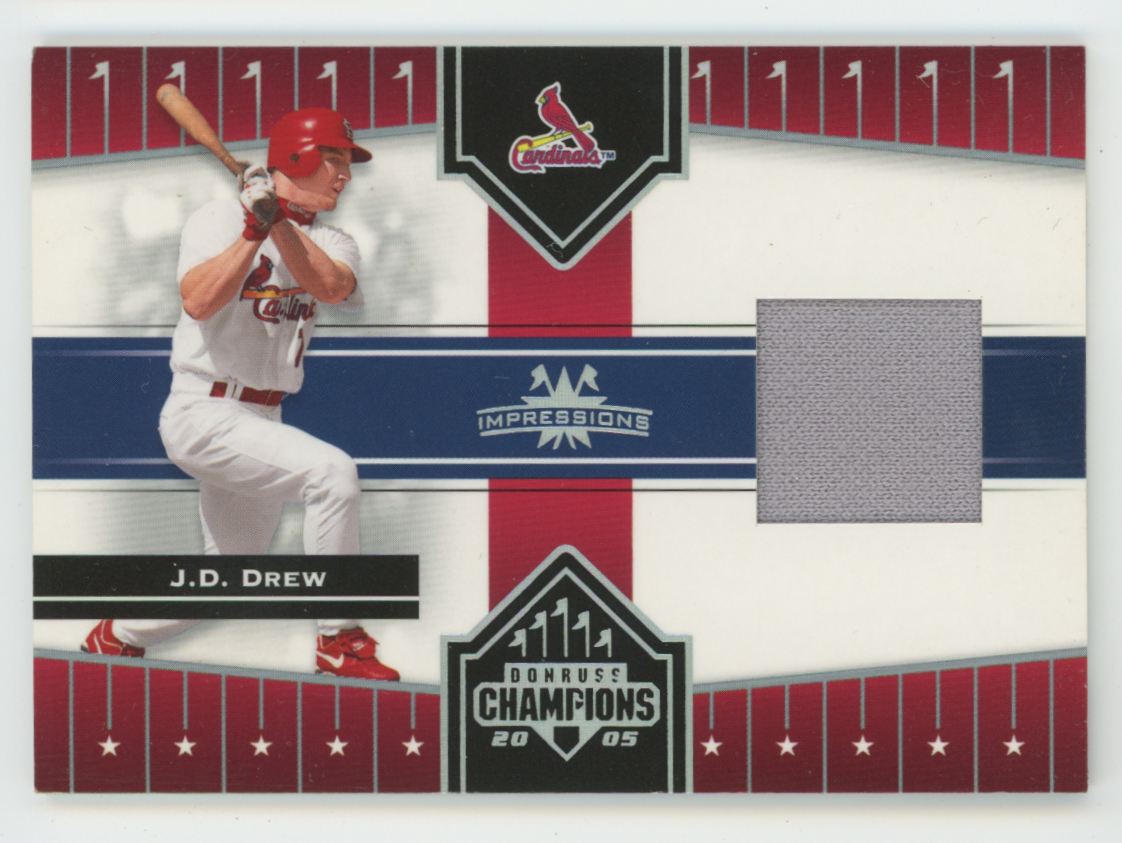 J.D. Drew 2005 Donruss Champions Impressions Jersey #37 St. Louis Cardinals