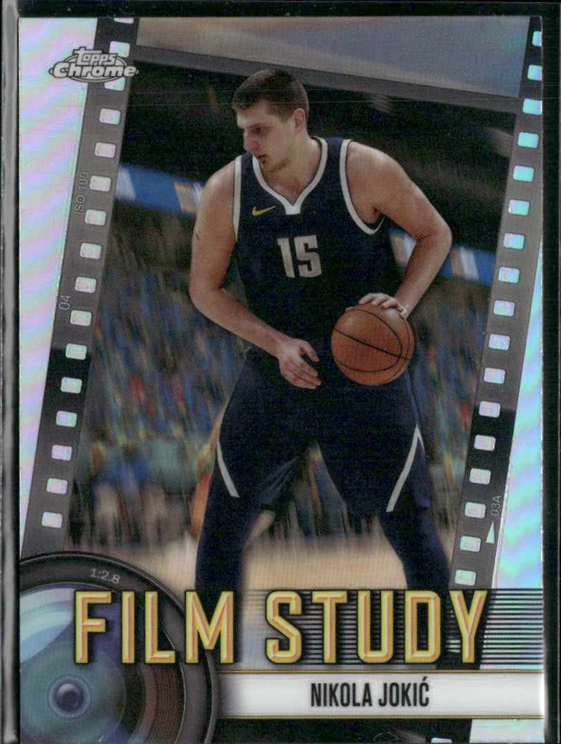Nikola Jokic 2024 Topps Chrome Film Study Refractor #FS-2 Denver Nuggets