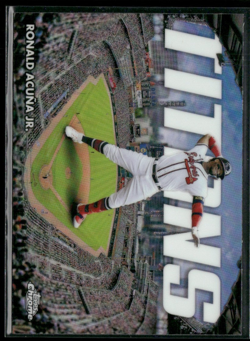 Ronald Acuna Jr. 2023 Topps Chrome Titans #CT-5 Atlanta Braves