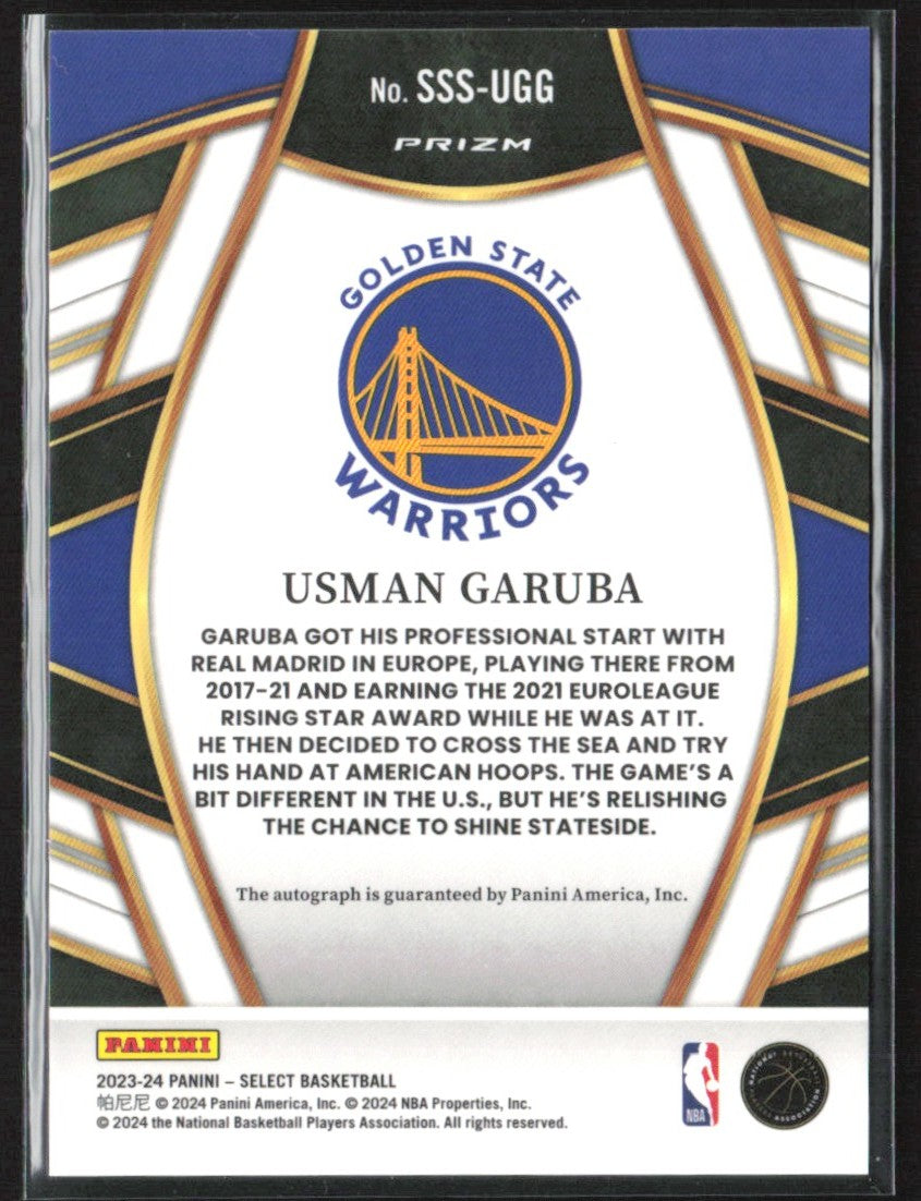Usman Garuba 2023 Panini Select Signature Selections AUTO #SSS-UGG