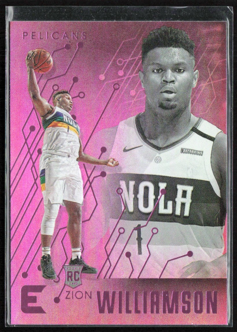 Zion Williamson 2019 Panini Chronicles Essentials Pink RC #210