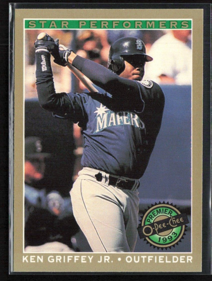 Ken Griffey Jr. 1993 O-Pee-Chee Premier Stars Performers #9 Seattle Mariners